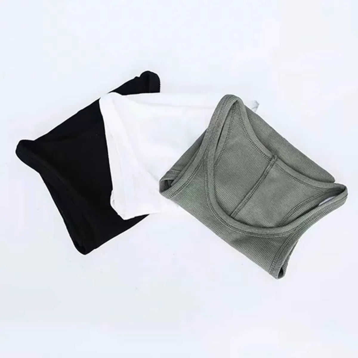 Solid Ribbed Tank Top