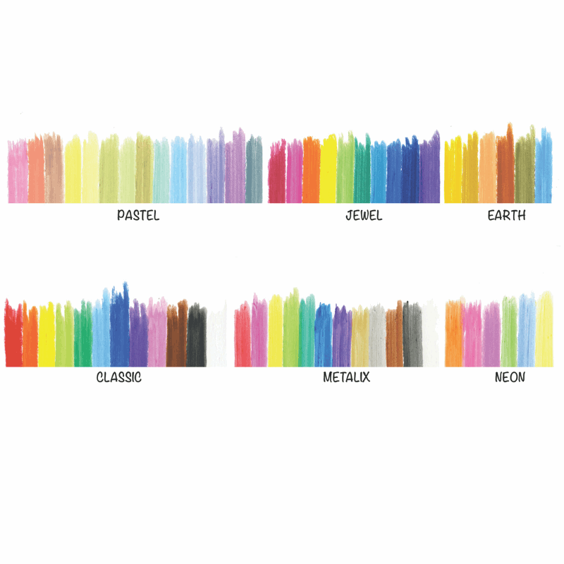 Kwik Stix Paint Sticks Master Art Set, Set of 60 Colors