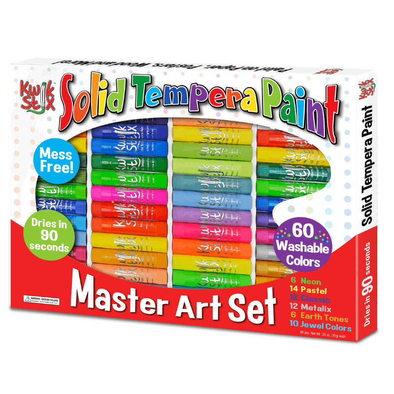 Kwik Stix Paint Sticks Master Art Set, Set of 60 Colors