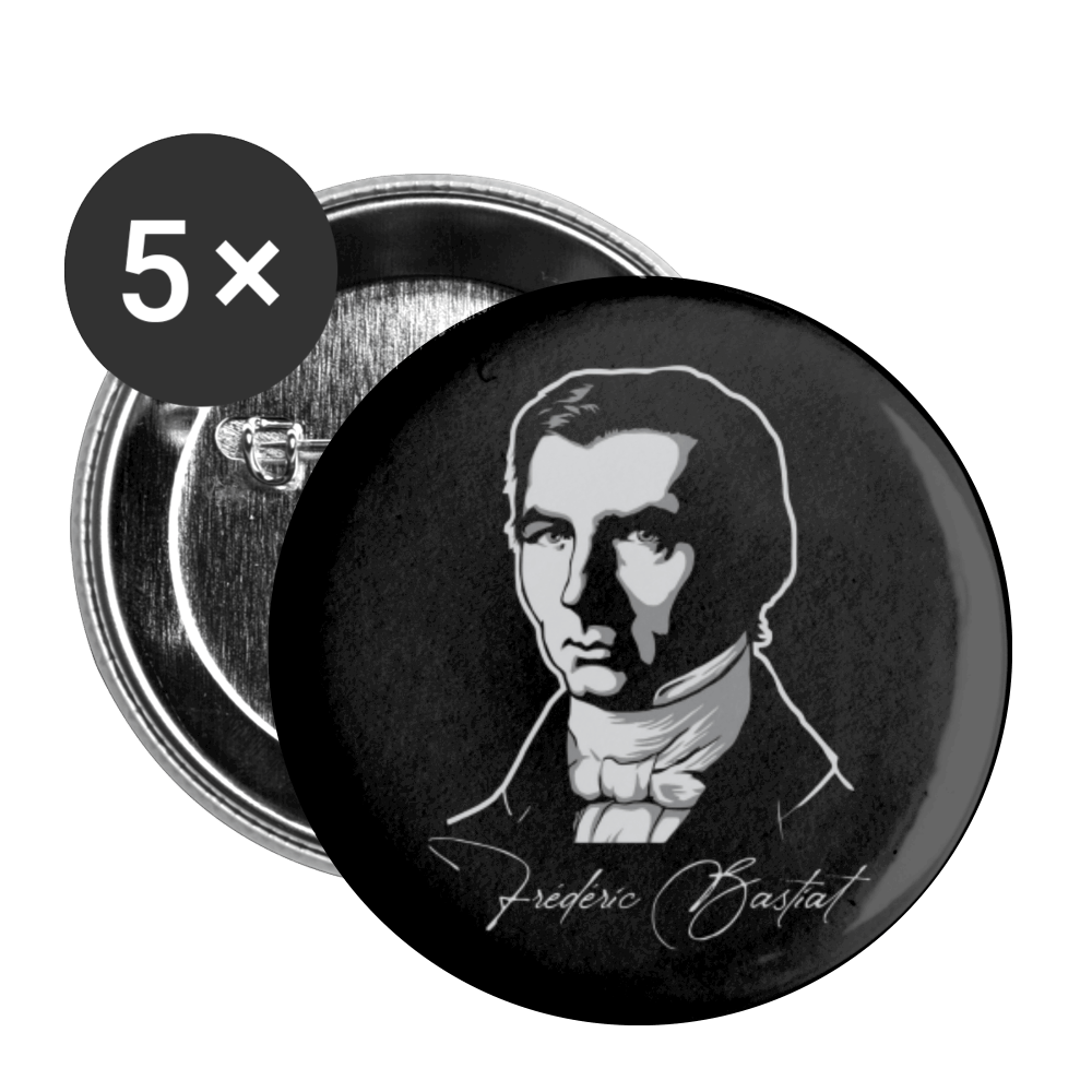 Frederic Bastiat  Buttons small 1'' (5-pack)