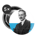 Frederick Hayek Buttons small 1'' (5-pack)