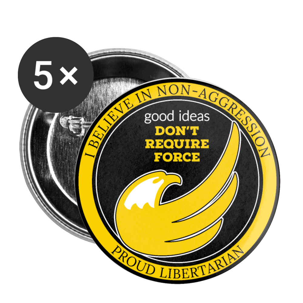Good Ideas Don't require Force Buttons small 1'' (5-pack)