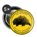 100% Authentic Not a Real Libertarian Buttons small 1'' (5-pack)