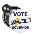 VOTE Rainwater Governor Buttons (White) small 1'' (5-pack)