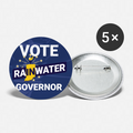 VOTE Rainwater Governor Buttons (Blue) small 1'' (5-pack)