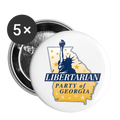 Libertarian Party of Georgia Buttons large 2.2'' (5-pack)