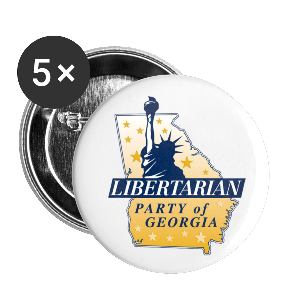Libertarian Party of Georgia Buttons large 2.2'' (5-pack)