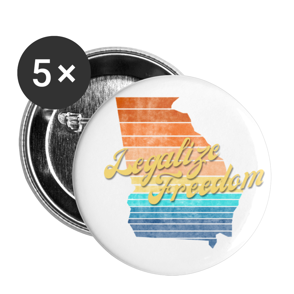 Legalize Freedom Georgia Buttons large 2.2'' (5-pack)