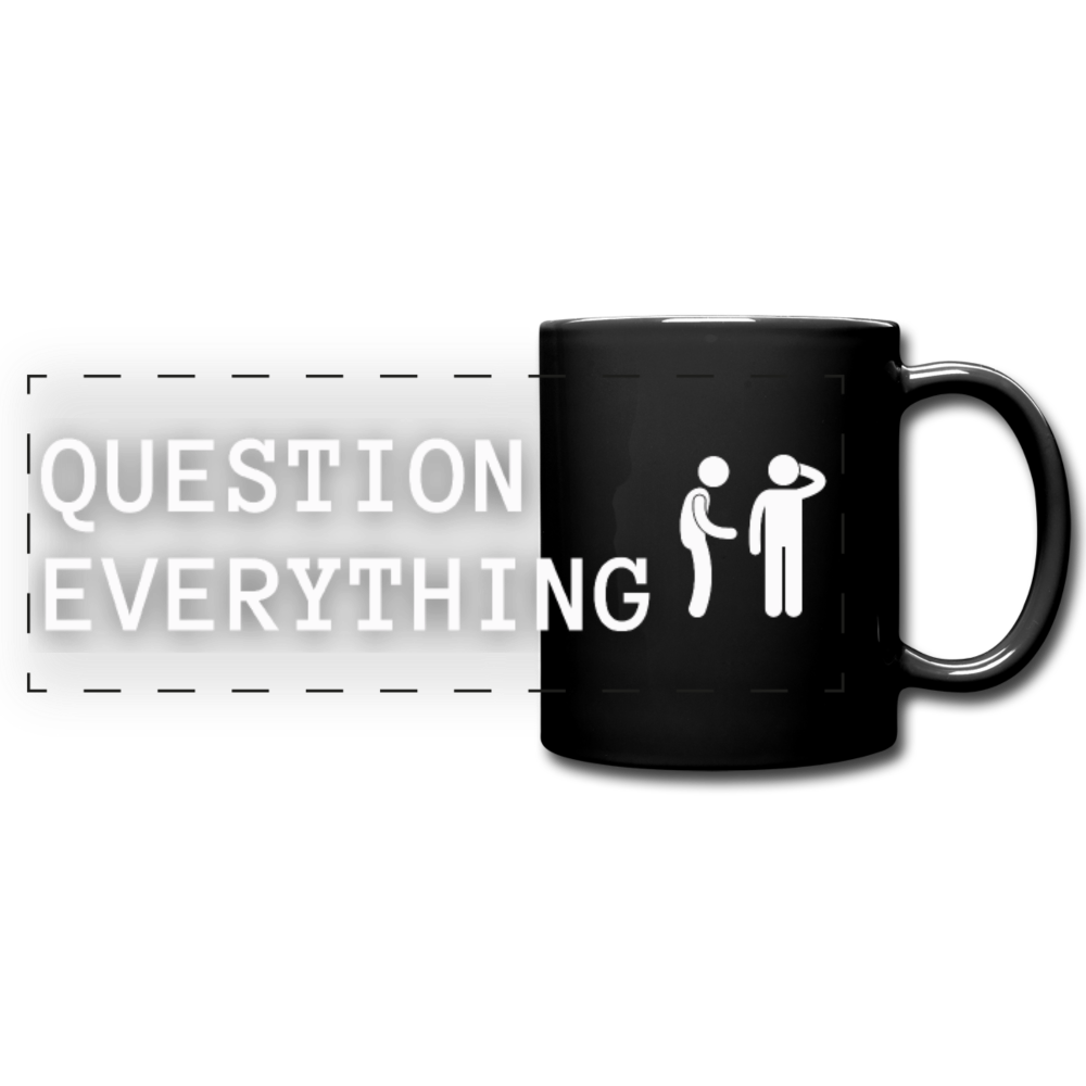 Question Everything Full Color Panoramic Mug