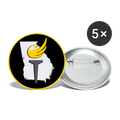 Libertarian Party of Georgia Buttons large 2.2'' (5-pack)