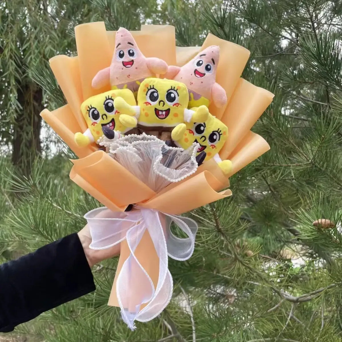 SpongeBob Plush Bouquet – Cute Gift for Birthdays & Graduations