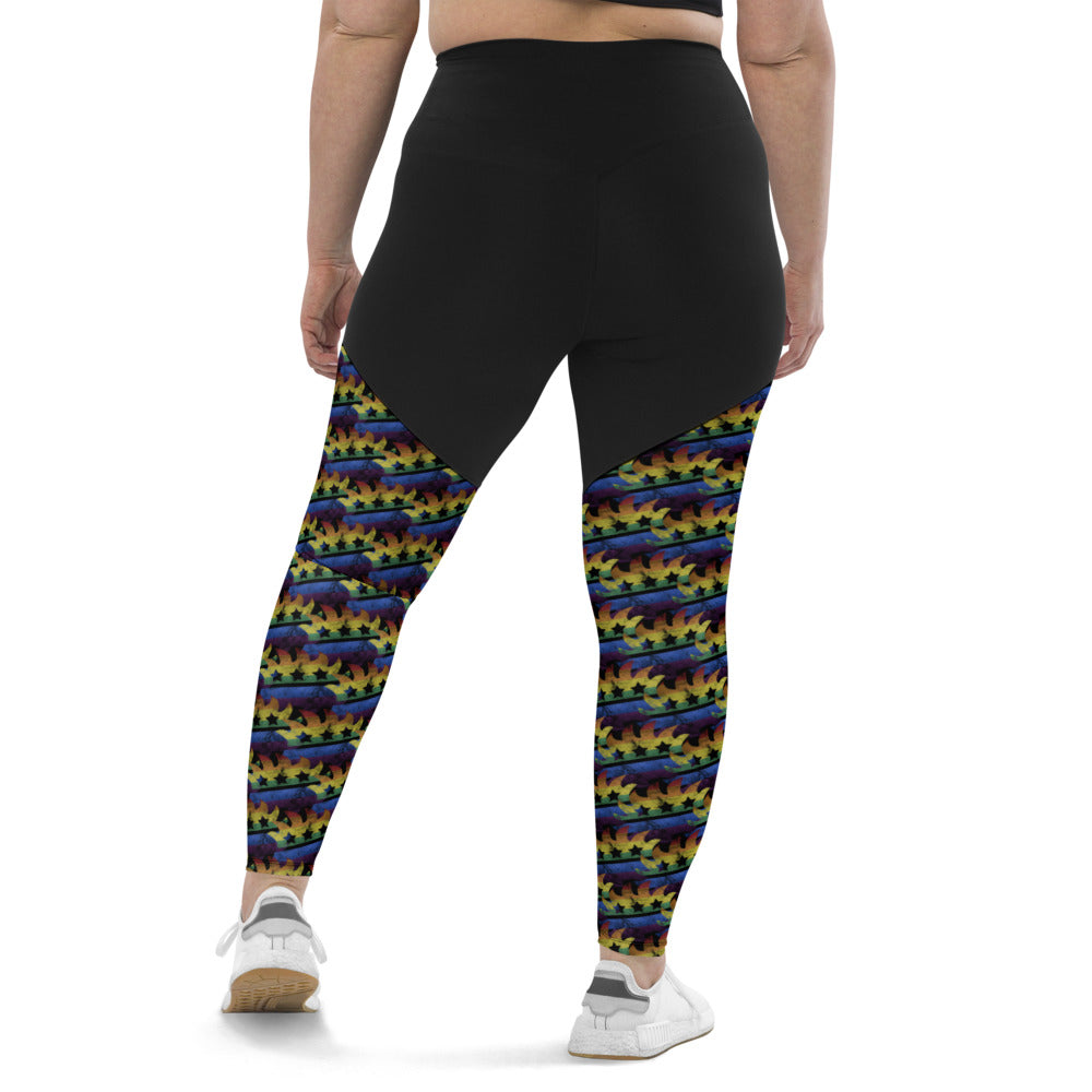 LGBTQ+ Libertarian Porcupine Sports Leggings