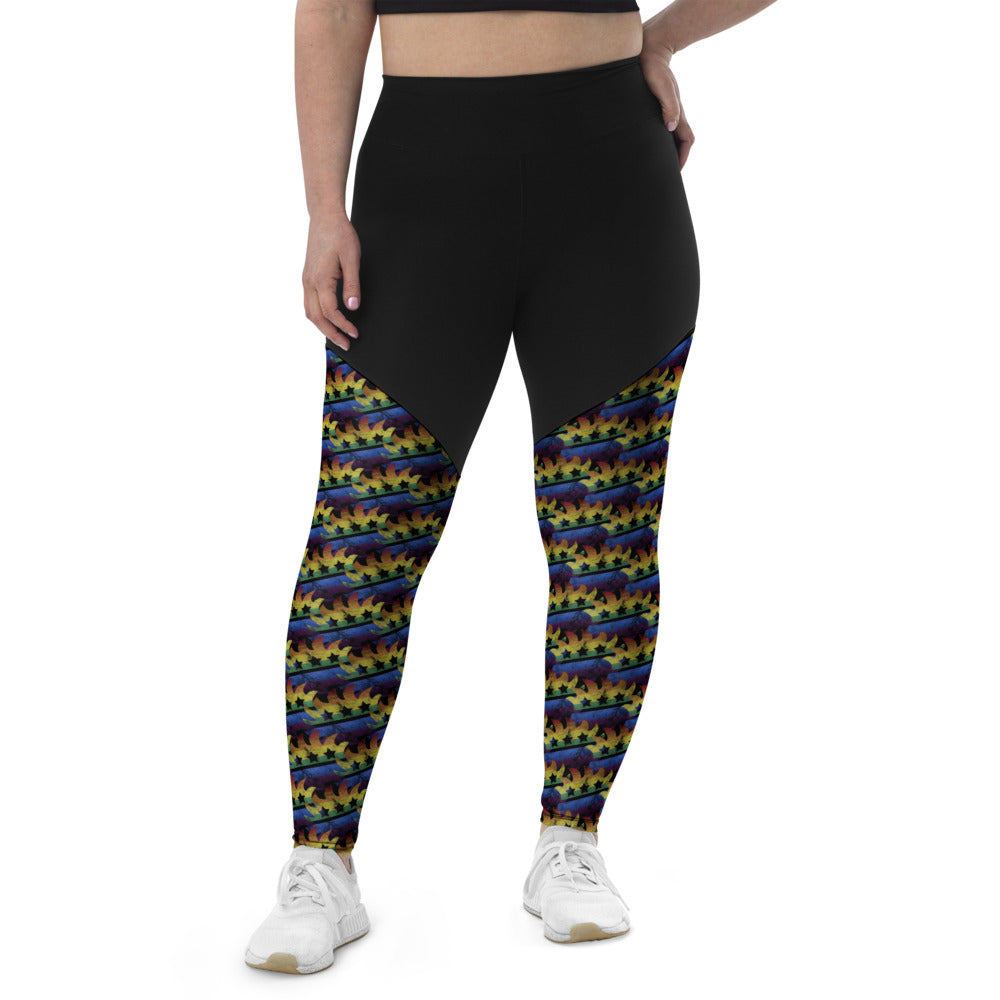 LGBTQ+ Libertarian Porcupine Sports Leggings