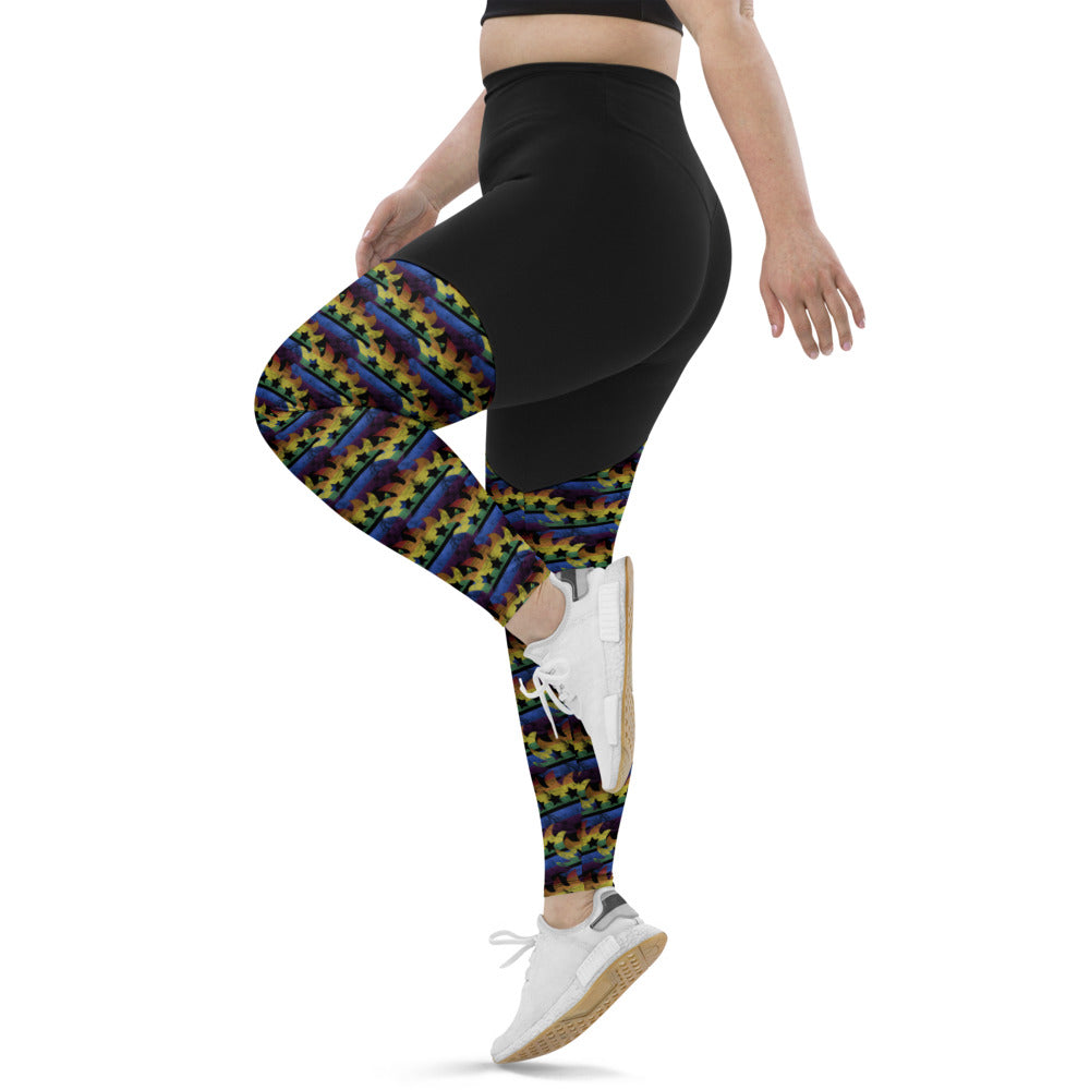 LGBTQ+ Libertarian Porcupine Sports Leggings