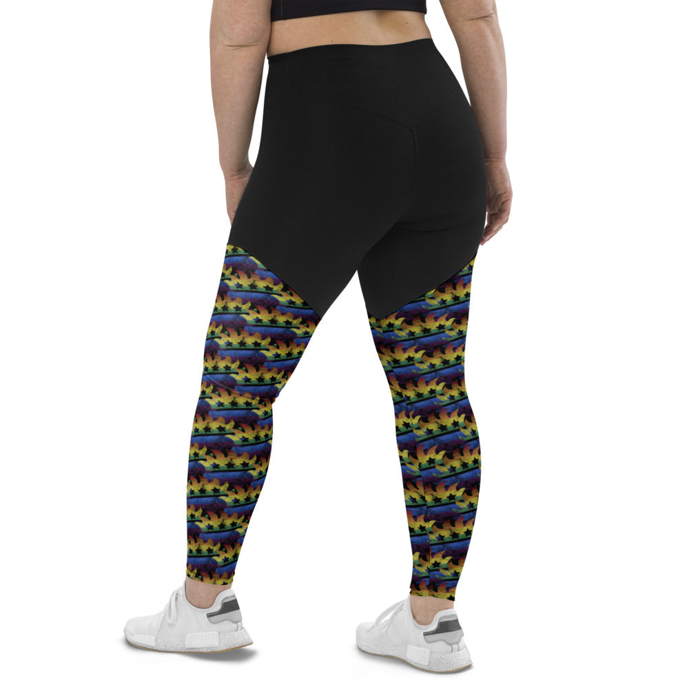 LGBTQ+ Libertarian Porcupine Sports Leggings
