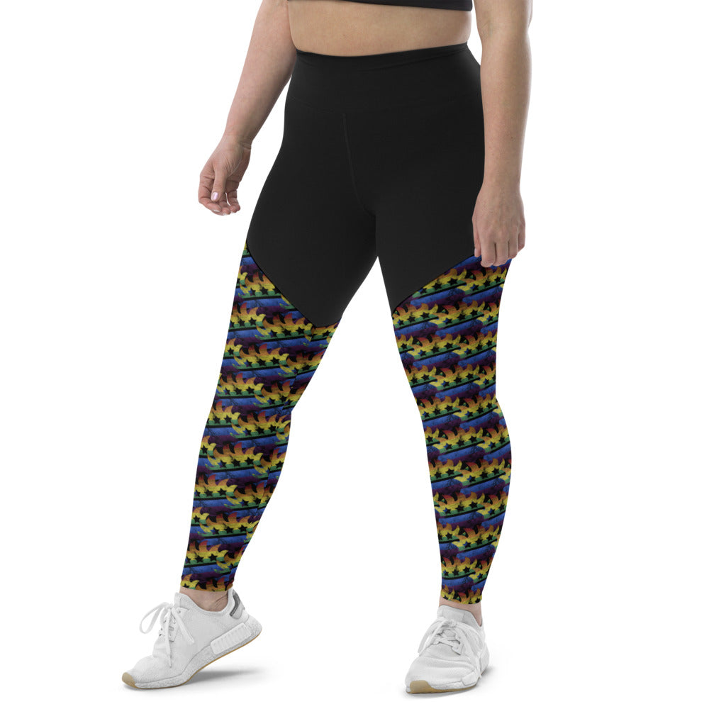 LGBTQ+ Libertarian Porcupine Sports Leggings