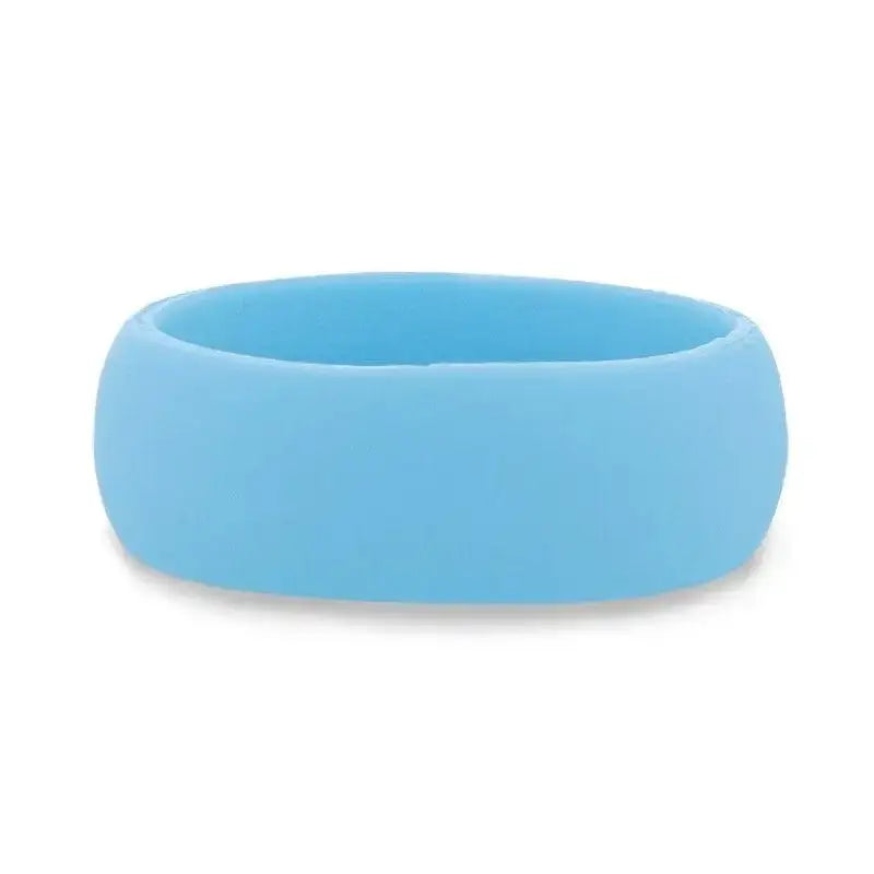 SKYLER Silicone Ring for Men and Women Light Blue Comfort Fit Hypoallergenic Thorsten - 8mm
