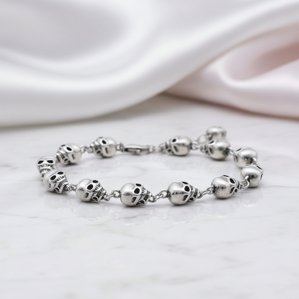 Street Rebel Gothic Skull Bracelet