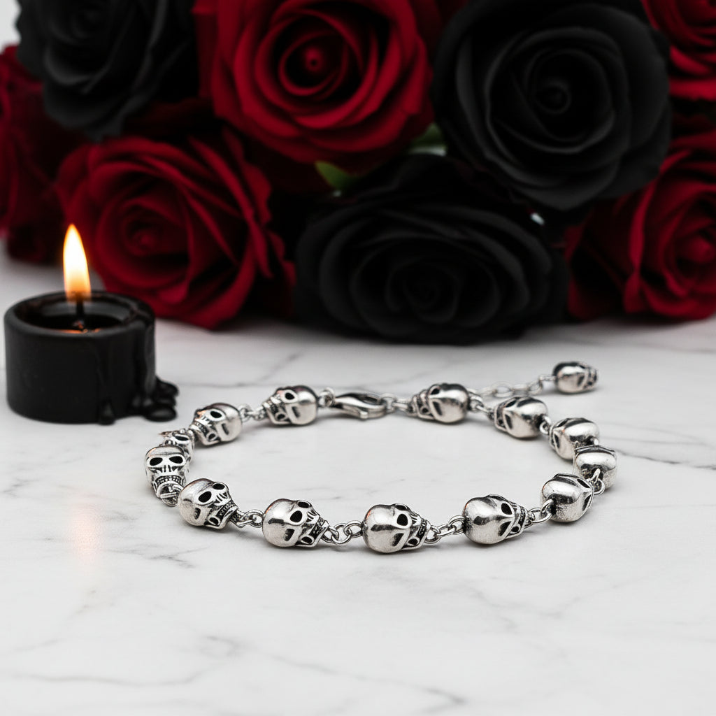 Street Rebel Gothic Skull Bracelet