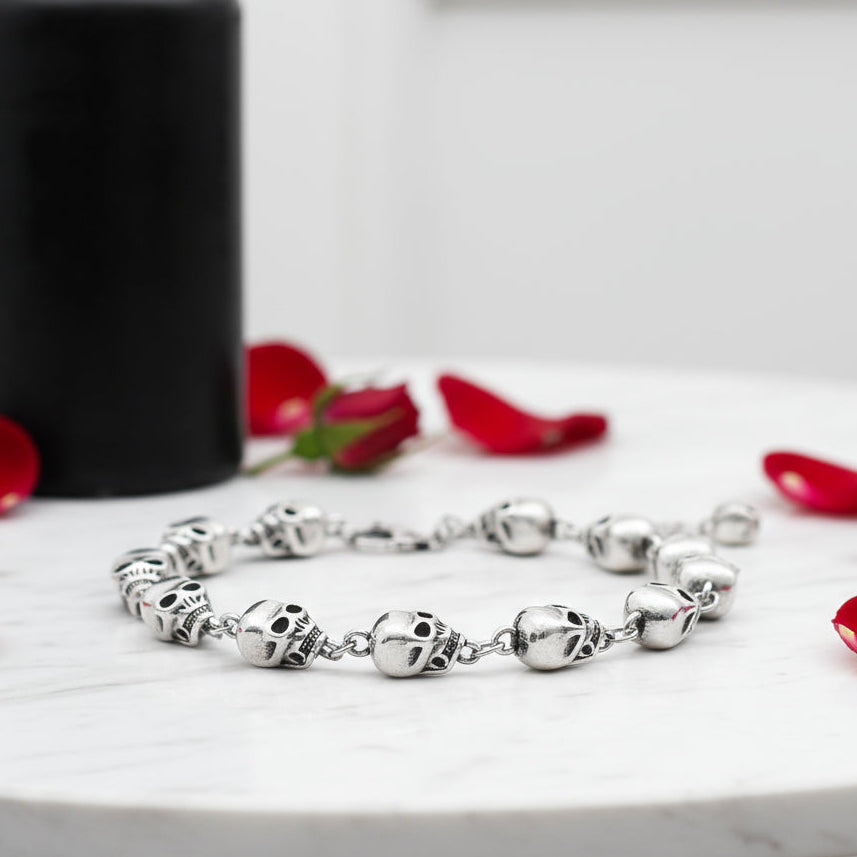 Street Rebel Gothic Skull Bracelet