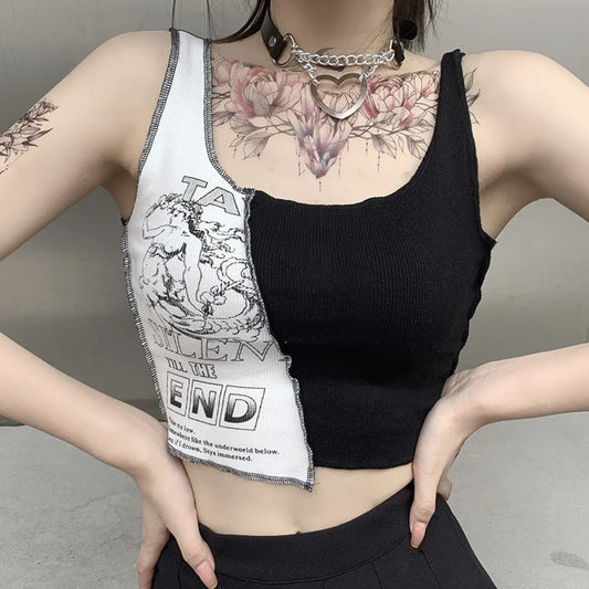 Streetwear Punk Style Crop Top