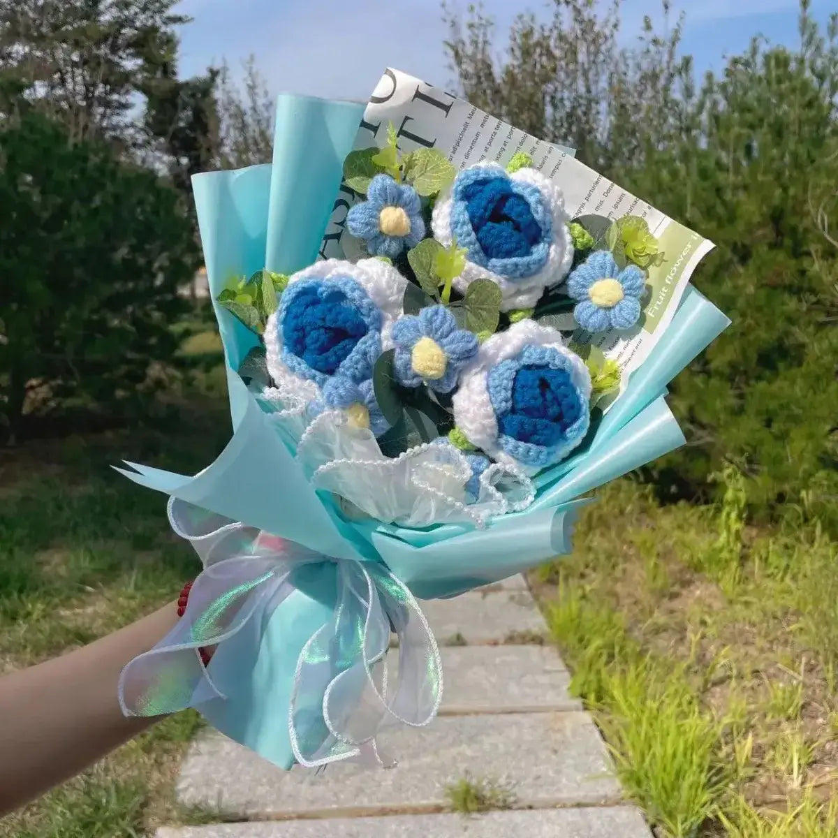 Sunflower Crochet Bouquet – Handmade Gift for Weddings & Birthdays