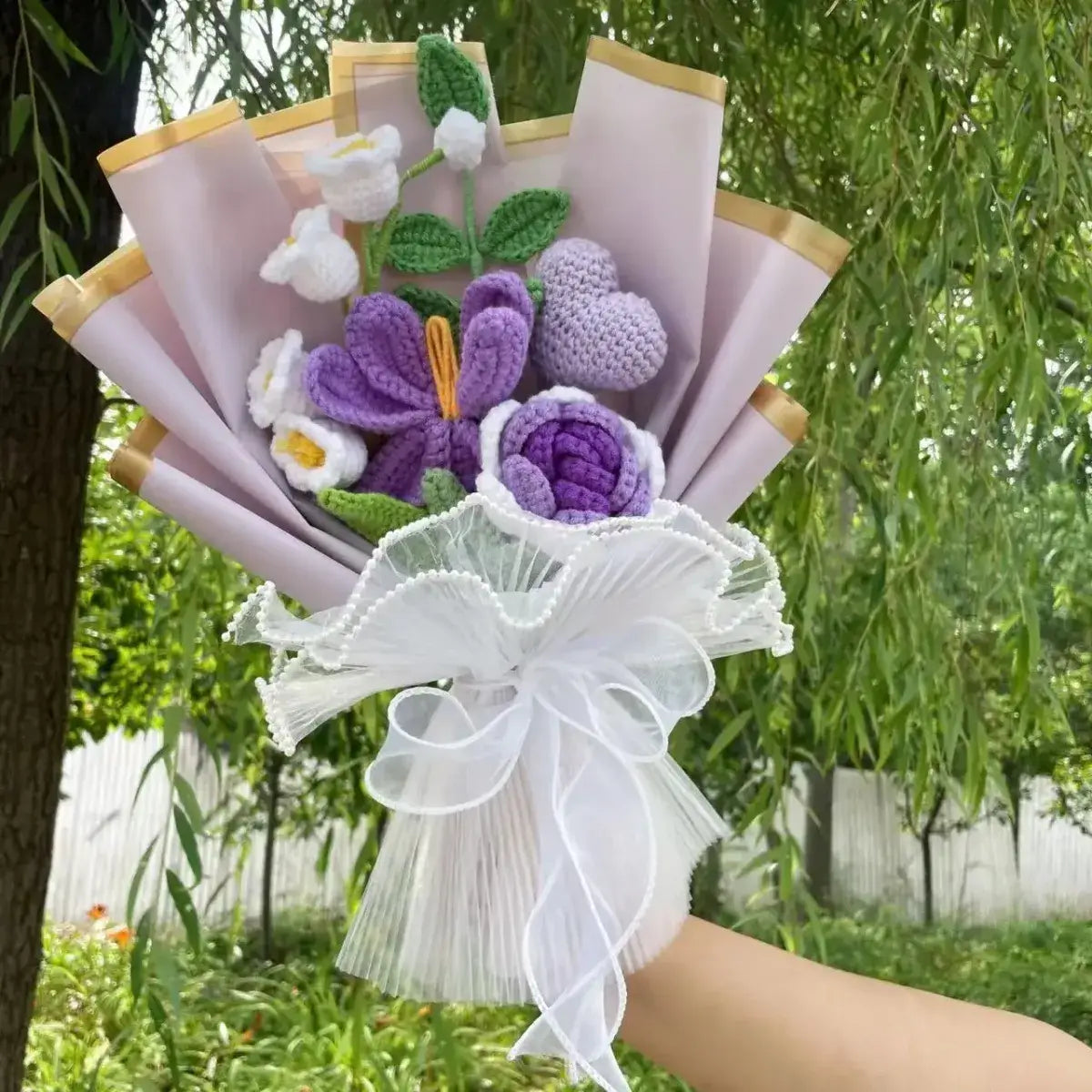 Sunflower Crochet Bouquet – Handmade Gift for Weddings & Birthdays