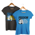 Freedom is my second Favorite F-Word Ladies' short sleeve t-shirt