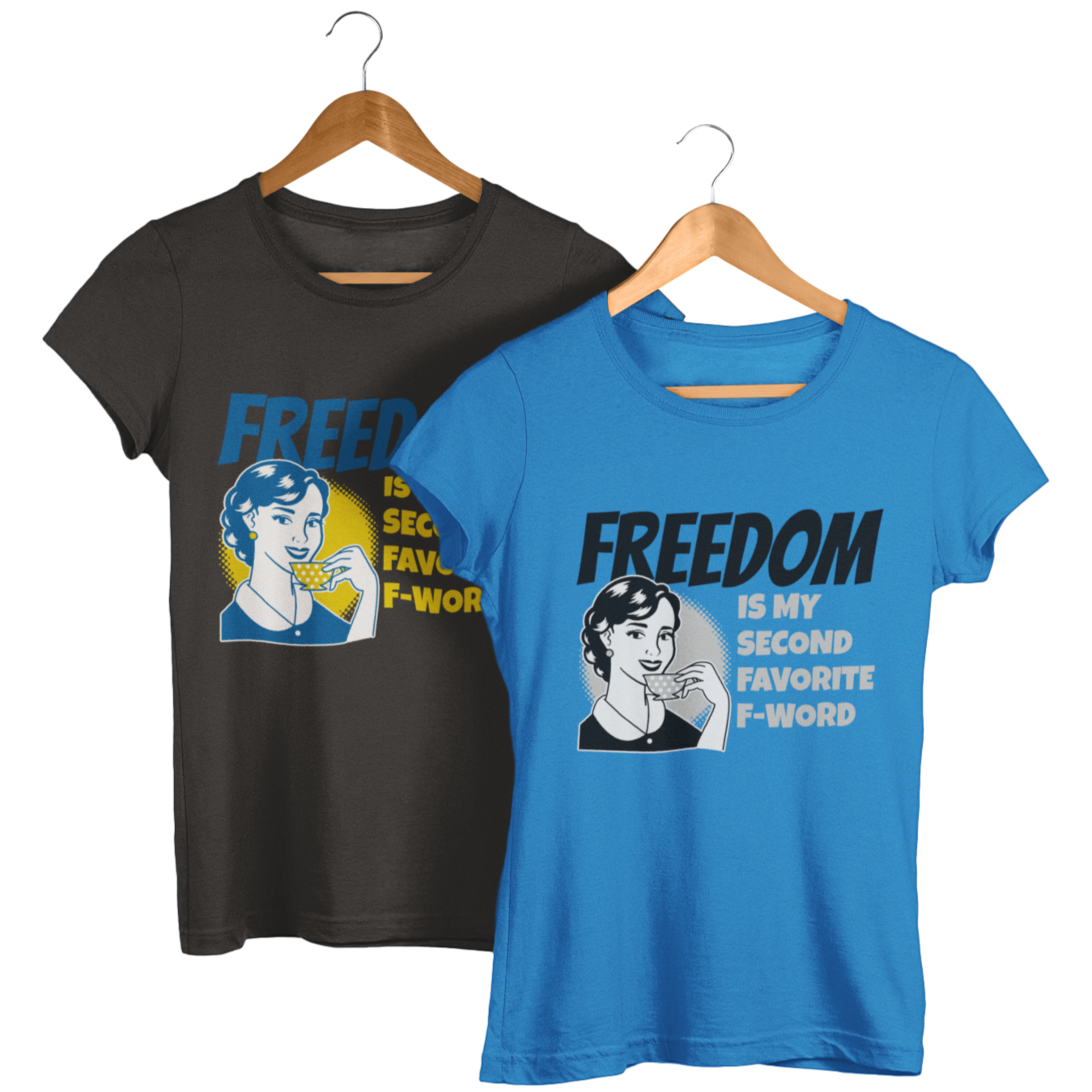 Freedom is my second Favorite F-Word Ladies' short sleeve t-shirt