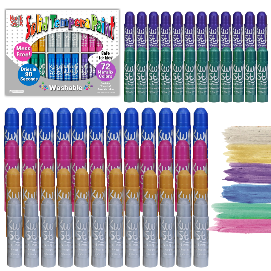 Kwik Stix Paint Sticks, Class Pack Set of 72 Metalix Colors