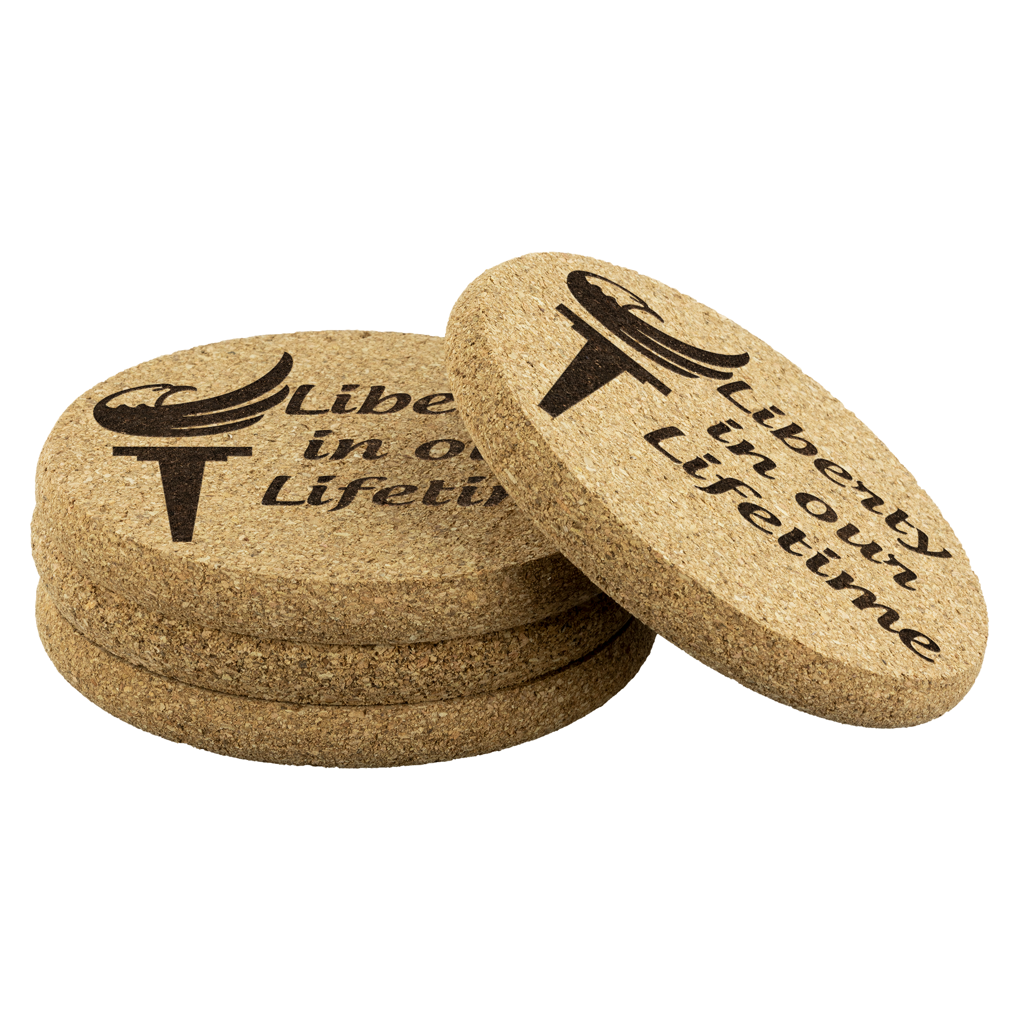 Liberty in Our Lifetime Alaska LP Cork Coasters