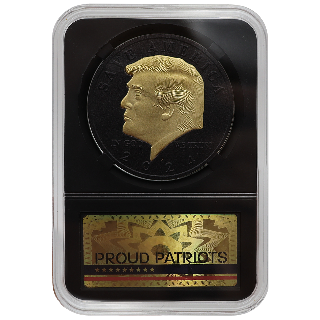 black gold coin close-up