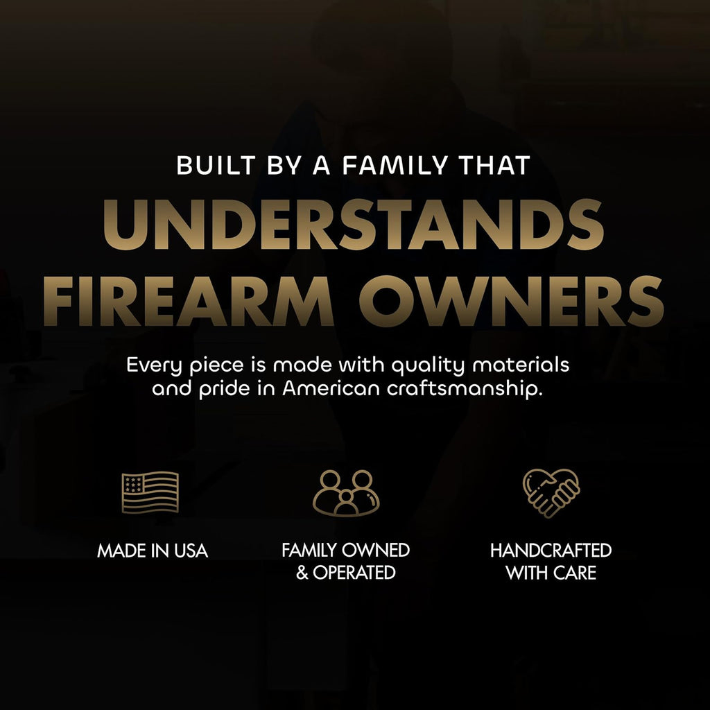 Gun Concealment Furniture - Hidden Gun Safe with Birds in a Tree Design - Fits 2 Handguns & Magazines - Wall Mounted Gun Storage with Magnetic Lock - Made in USA
