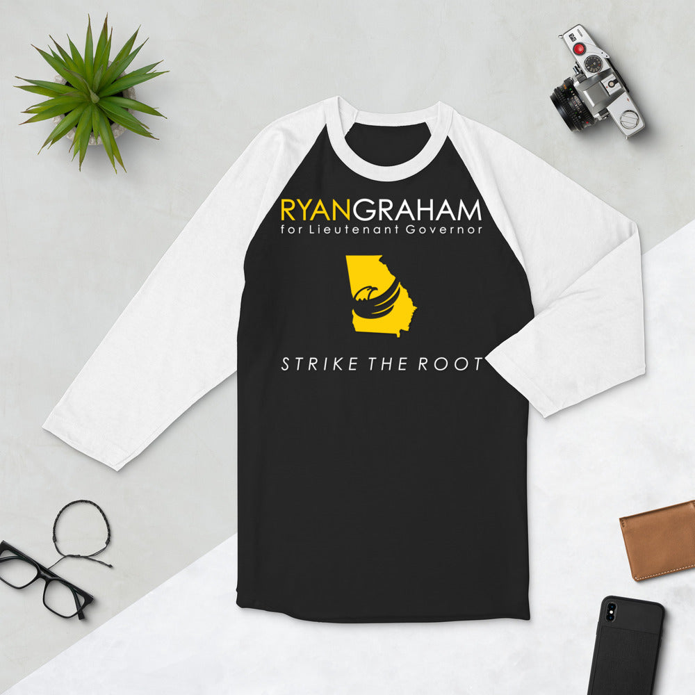 Ryan Graham for Georgia 3/4 sleeve raglan shirt