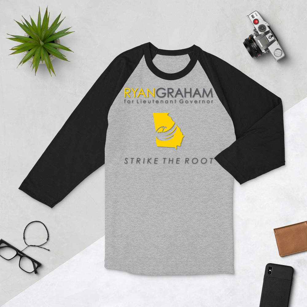 Ryan Graham for Georgia 3/4 sleeve raglan shirt