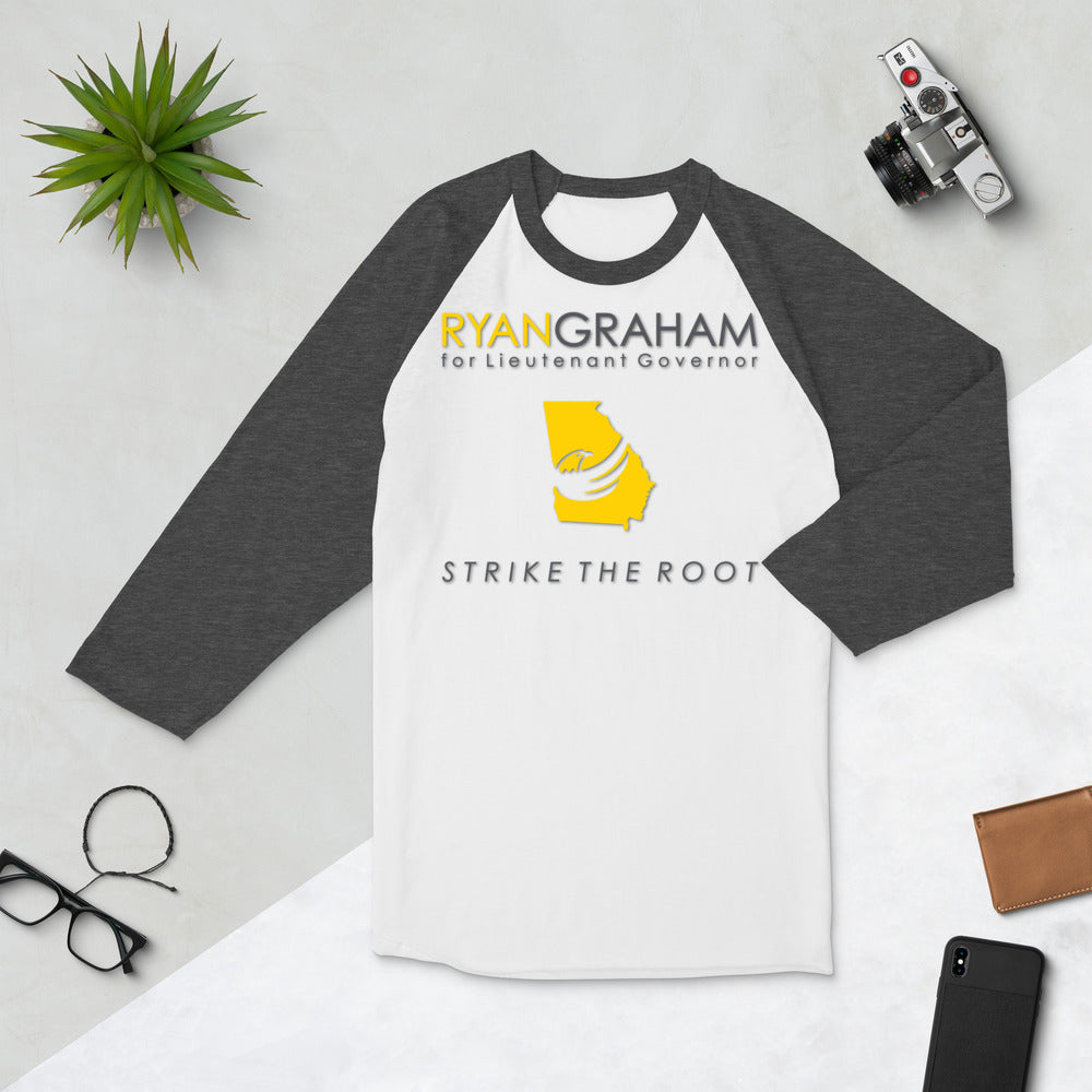 Ryan Graham for Georgia 3/4 sleeve raglan shirt