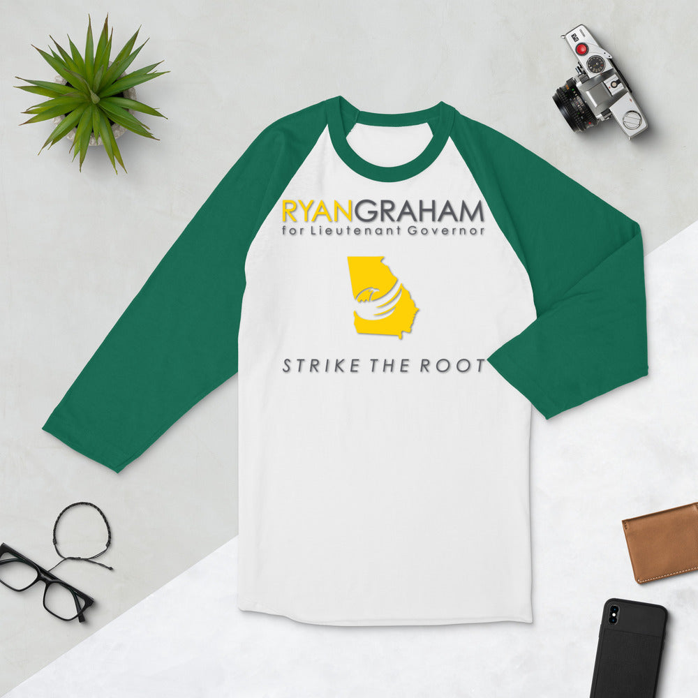 Ryan Graham for Georgia 3/4 sleeve raglan shirt