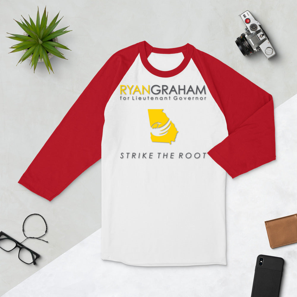 Ryan Graham for Georgia 3/4 sleeve raglan shirt
