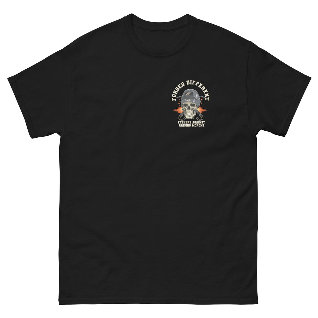 Black welding themed graphic tee Fathers Against Raising Morons