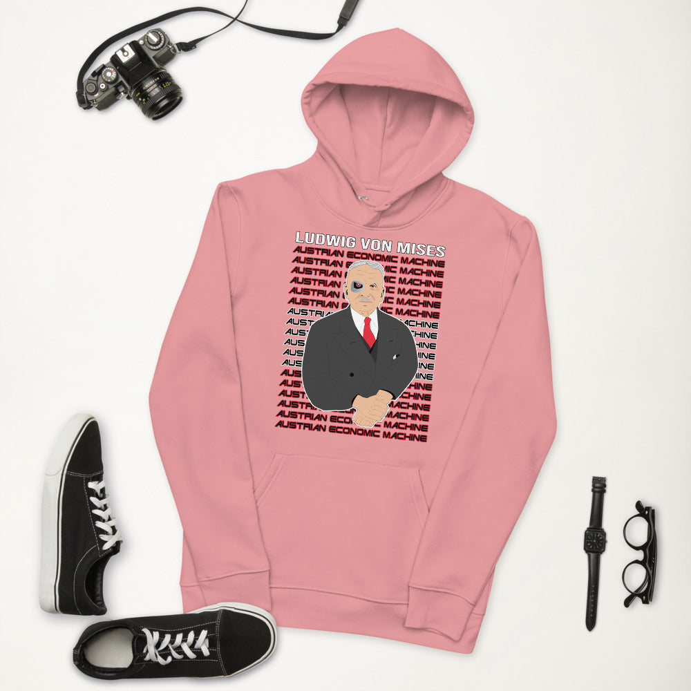 Ludwig von Mises - Austrian Economics Machine Unisex essential eco hoodie