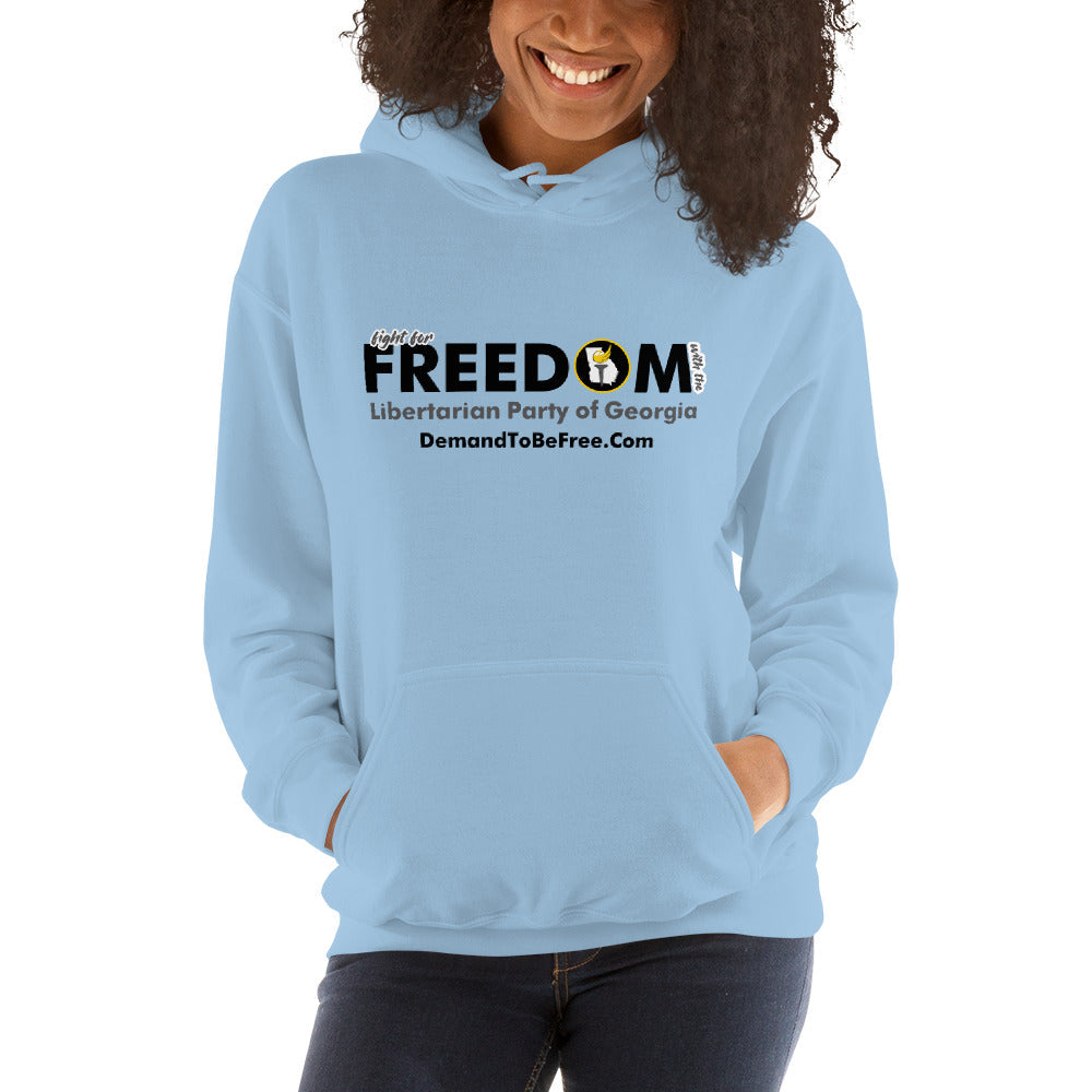 Fight for Freedom Libertarian Party of Georgia Unisex Hoodie