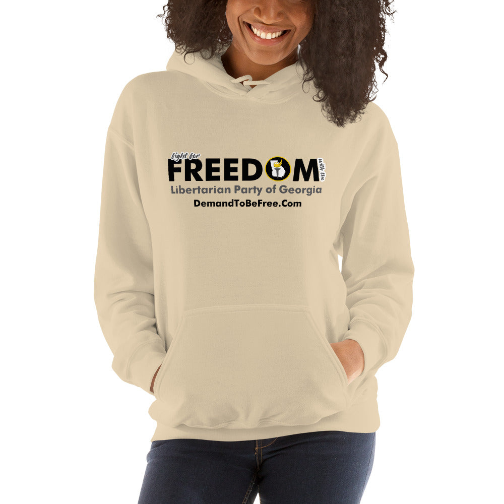 Fight for Freedom Libertarian Party of Georgia Unisex Hoodie