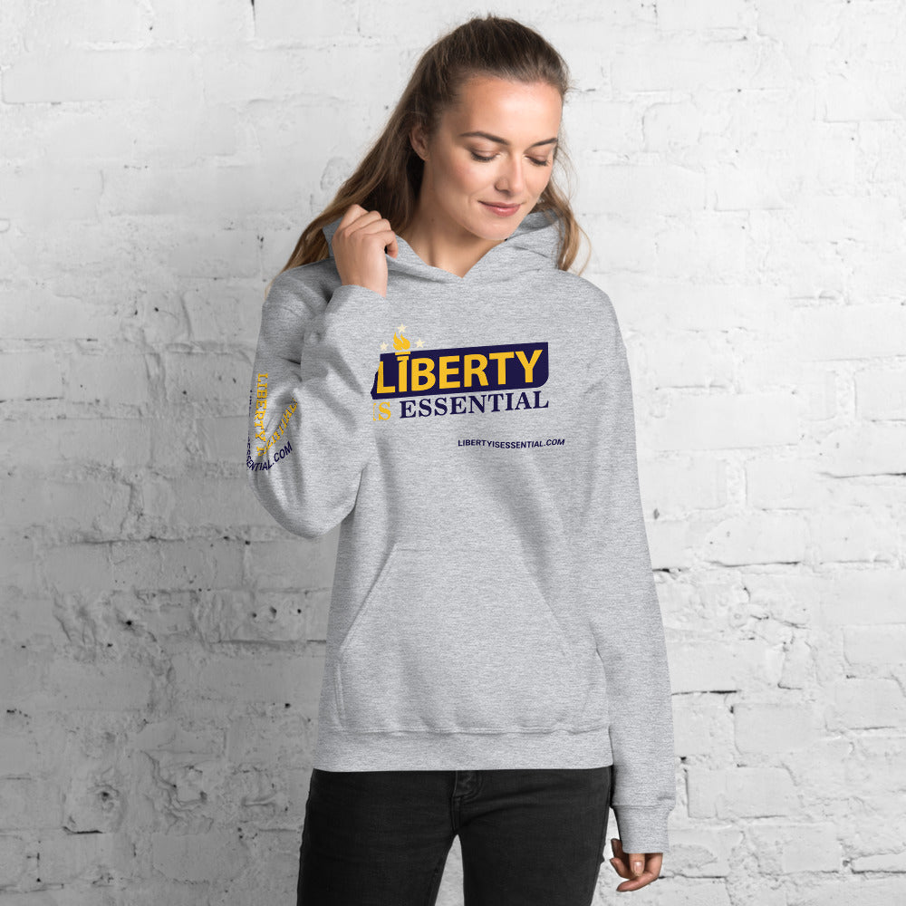 Liberty is Essential (logo) Unisex Hoodie