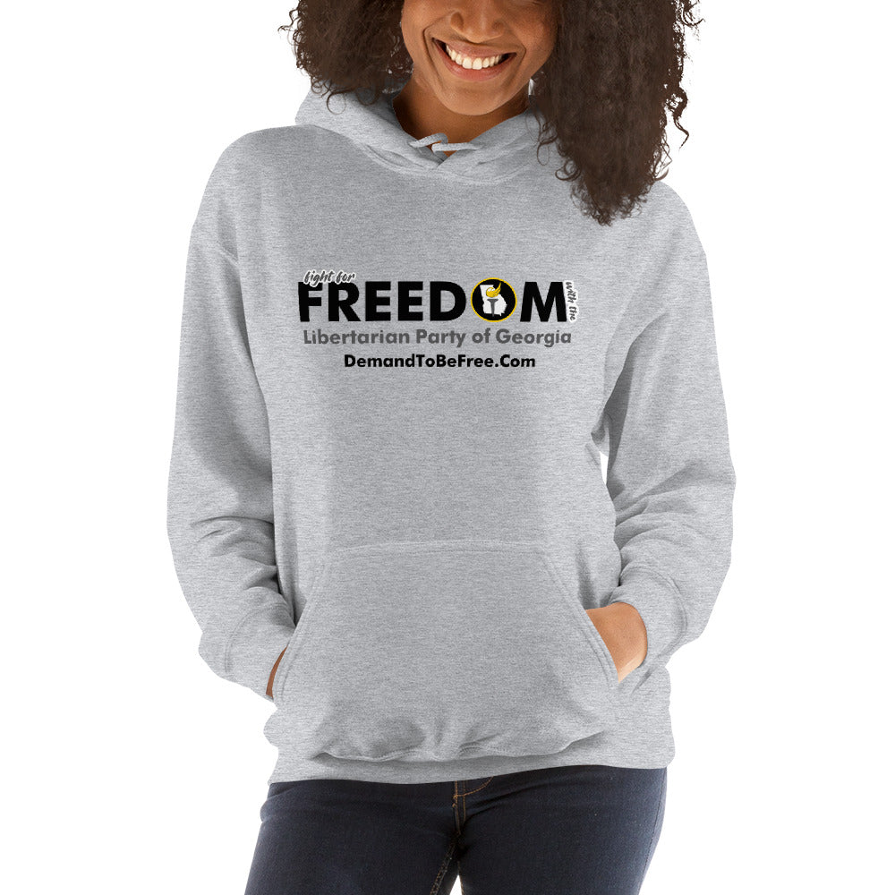 Fight for Freedom Libertarian Party of Georgia Unisex Hoodie