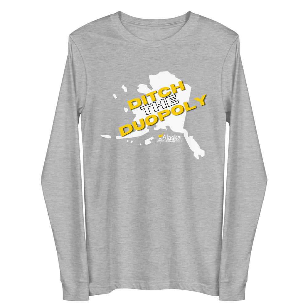 Ditch the Duopoly - Alaska LP Unisex Long Sleeve Tee