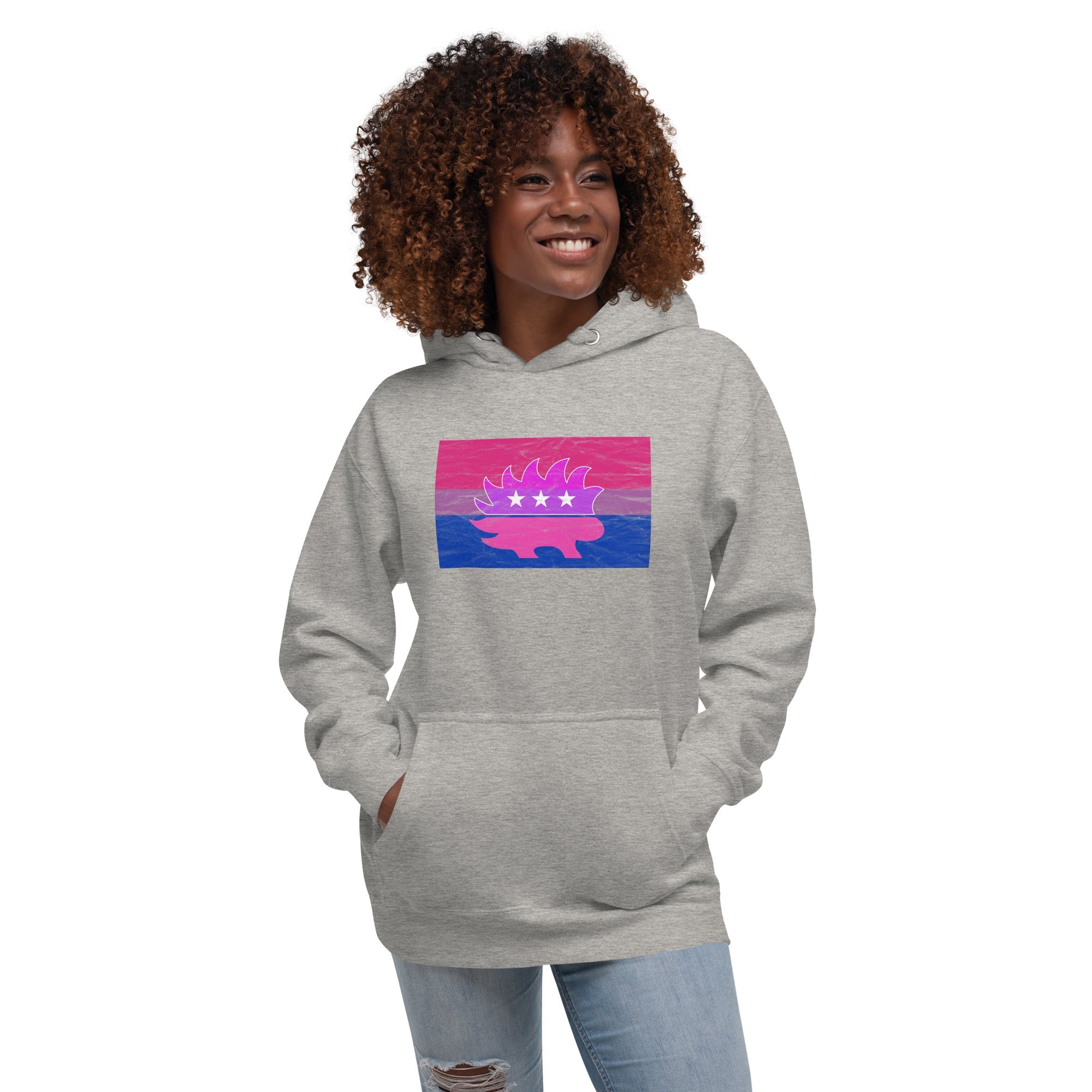 Libertarian Porcupine - LGBTQ - Bisexual Unisex Hoodie