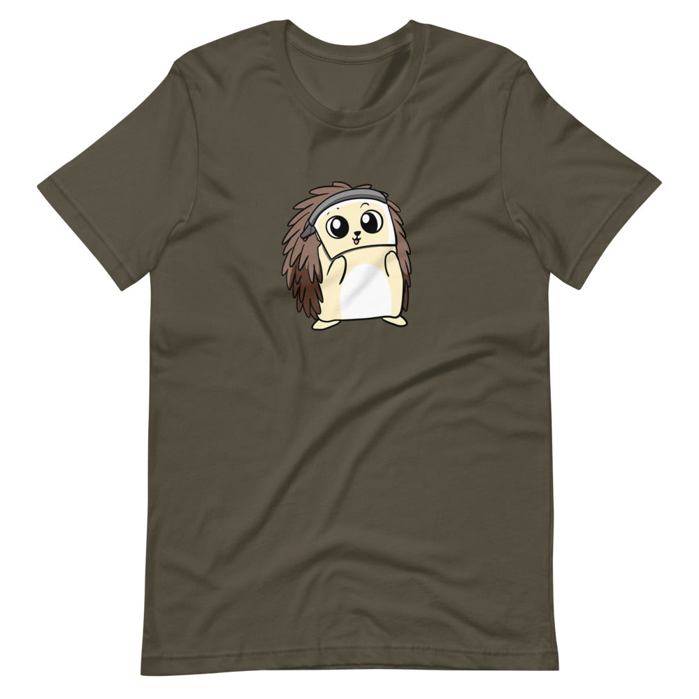 Coronavirus FaceShield Cartoon Porcupine Short Sleeve Unisex T-Shirt
