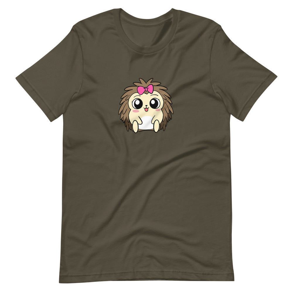 Baby Libertarian Cartoon Porcupine Short Sleeve Unisex T-Shirt