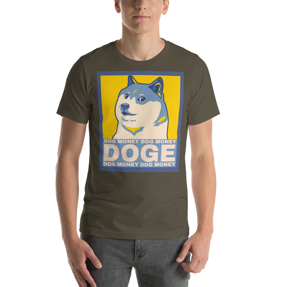 Dog Money Doge Cryptocurrency Short-Sleeve Unisex T-Shirt