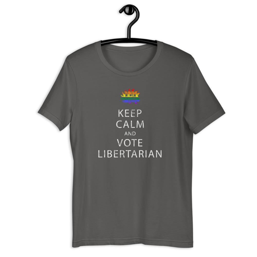 Keep Calm and Vote Libertarian LGBT Pride Unisex T-Shirt